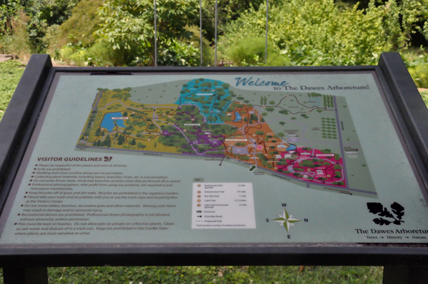 Dawes Arboretum map